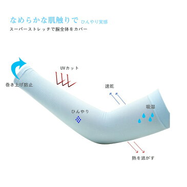 絶対焼かないアームカバー AOUA・X アームカバー 腕カバー uv手袋 レディース メンズ 男女兼用 紫外線対策 日焼け防止 UVカット スポーツ アウトドア 運動会
