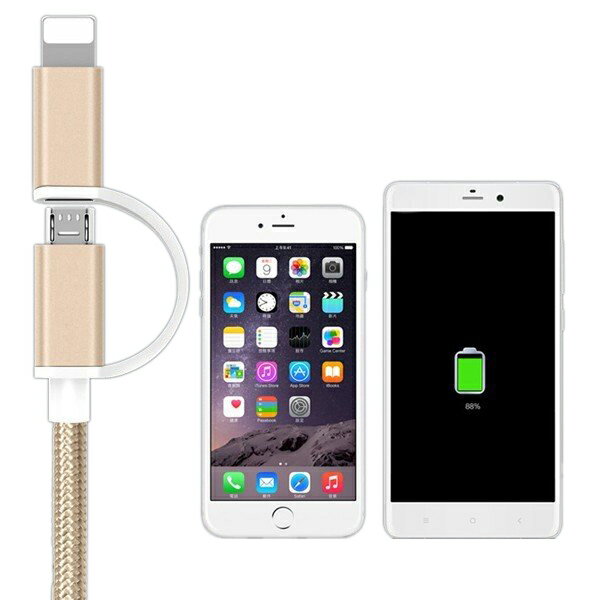 iPhone֥ Ĺ 1 m 饤ȥ˥б ® iPhone Androidξ ޥ۹⥱֥ USB֥ IOSAndroidб ޥб ̵