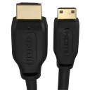 オーム電機 HDMI-mini HDMI ケーブル 1m VIS-C10M-K 05-0285