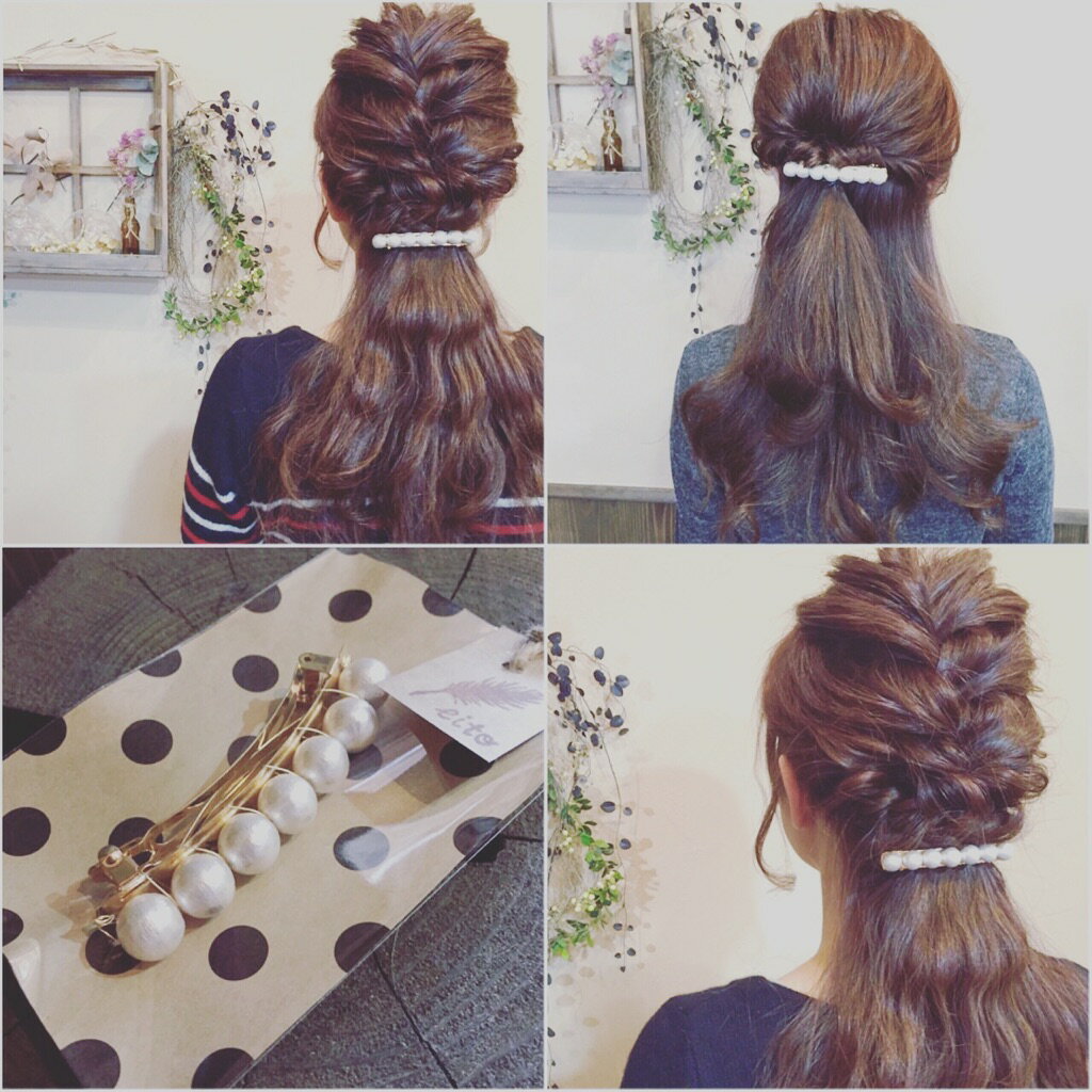 コットンパール フラワー バレッタ ヘッド ヘアアクセサリー ハンドメイド レディース 女性用 髪飾り お洒落 可愛い ギフト 結婚式 入学式 入園式 七五三 卒業式 卒園式