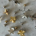 メタル パーソナルカラー別 フラワー ボール 金属アレルギー対応 ピアス イヤリング レディース メンズ ハンドメイド アクセサリー 可愛い お洒落 軽い プレゼント(4)