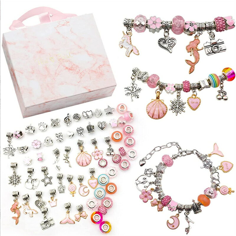 ビーズ 子供 おもちゃ プレゼント ブレスレット おもちゃ アクセサリーキット 女の子 メイキングトイ ハンドメイド 知育玩具 ビーズ DIY ビーズおもちゃ 3歳 4歳 5歳 6歳 7歳 小学生 女の子 子供 誕生日 クリスマス プレゼント 親子 誕生日プレゼント ギフト