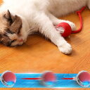 猫おもちゃ 電動ボール USB充電式 インタラクティブ 自動回転 ふわふわしっぽ付き 鳥の音 サイレント設計 運動不足&ストレス解消 猫じゃらし 猫用おもちゃ(4)