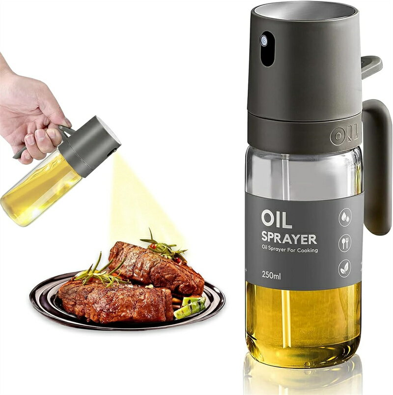 オイルスプレー 耐熱ガラス オリーブオイル 霧吹き スプレー ミスト 調味料入れ グレープシードオイル ..