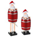 タバコケースサンタクロース 9本収納クリスマスパーティー用のクリエイティブなパロディー タバコボックス 自動弾たばこケース 趣味タバコホルダー