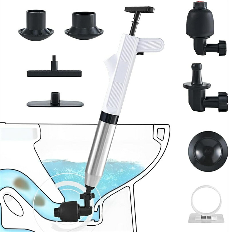 トイレ つまり 道具 真空式パイプクリーナーイレつまり解消道具 最強 トイレ 詰まり 5 in 1 加圧式パイプクリーナー すっぽん トイレ 真空式パイプクリーナー 排水口クリーナ 洗面所 浴室 キッチ 家庭用 業務用
