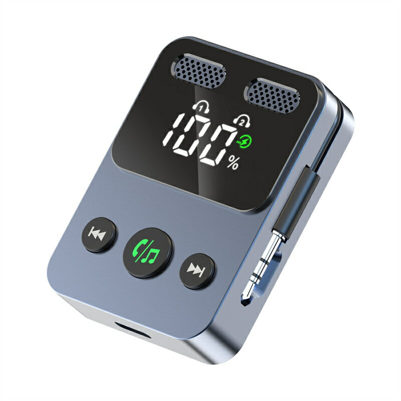 Bluetooth 5.3 �ȥ�󥹥ߥå��� �쥷���С� 3.5mm ü�� 2��Ʊ����³ 17���ֺ��� �������������� 2-in-1 �ϥ󥺥ե꡼���� ���ں��� ���ٱ� LED�ǥ����ץ쥤 ���η������ǥ��������֥��߷� �ƥ�� �� ���Ե��б�