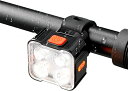 自転車 自転車 ライト 自転車ライト USB充電式 LEDライト IPX4防水 コンパクト フロントライト(130ルーメン 500mAhバッテリー 8つ点灯モー...