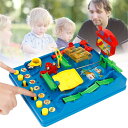 知育玩具 モンテッソーリ 玩具 迷路ゲーム、家族で遊ぶ子供のためのポータブル滑らかな表面水迷路おもちゃ環境に優しい