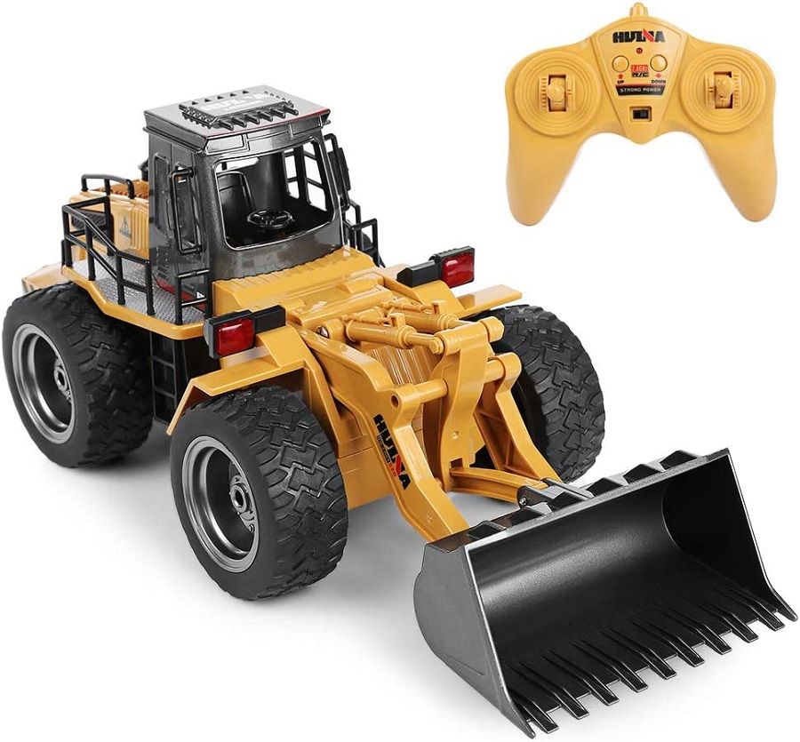 ブルドーザー エンジニア車両 2.4GHz無線 6CH 360度旋回 ミニRCブルドーザー LEDライト搭載 合金強化版 トラック建設車両 おもちゃ 子供 贈り物 砂浜 砂場用【全国送料無料】