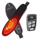 電熱インソール ワイヤレス USB 充電式 インソール 中敷き 電熱 ヒーター 前部分発熱式 3段温度調整 5-14時間連続保温 3500mAhx2 大容量バッテリー内蔵 リモコン操作 自由にカットサイズ 男女兼用 ヒートインソール 足温器 ヒーターイン