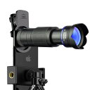 スマホ用 HD36倍望遠レンズ 望遠鏡 単眼鏡 ズームレンズ 携帯電話レンズ ミニ三脚/収納バック付き クリップ式 フォン用カメラレンズ 運動会 高倍率 調整可能レンズ iPhone/Android 様々なスマホに対応 スマホ用レンズ