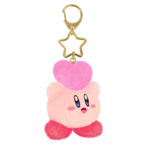 ピンク/-/KMF02・Color:ピンク・Nintendo / HAL Laboratory Inc.ミニサイズのカービィたちがもふもふマスコットになって登場　星形のキーリングがポイント