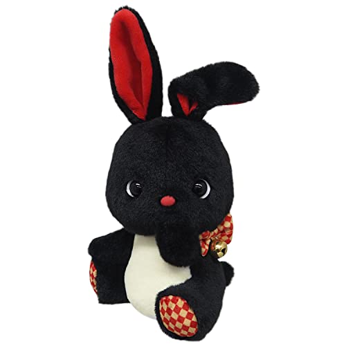 樂天商城 - 三英貿易 オリジナル ぬいぐるみ うさぎのくろまめ W12×D9×H15cm アニマル