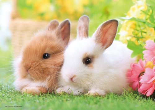 日本製ビバリー 108ピース ジグソーパズル ぽかぽかうさぎ（18.2×25.7） 108-210