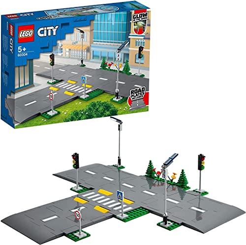 レゴ(LEGO) シティ つながる ロードプレート 交差点 60304 おもちゃ ブロック プレゼント 男の子 女の子 5歳以上