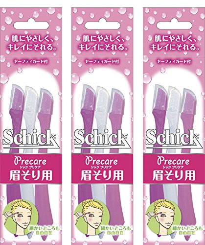 Schick(シック) シック Schick Lディスポ 使い捨て 眉そり用 (3本入)×3個 セーフィガード付 女性 カミソリ フェイス