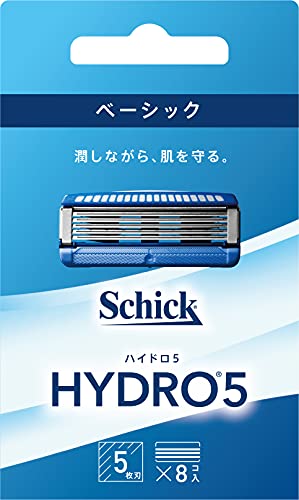 ハイドロ Schick(シック) ハイドロ5 ベーシック 替刃 (8コ入) スキンガード付 5枚刃 ブルー