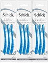 まとめ買いSchick シック 顔・眉毛用 カミソリ 3本入 3個 メンズ Lディスポ