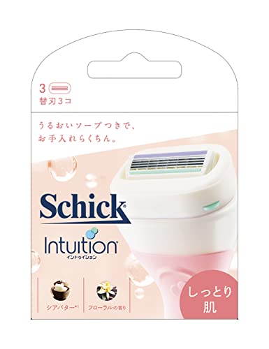 シック Schick イントゥイション しっとり肌 替刃(3コ入)カミソリ 女性