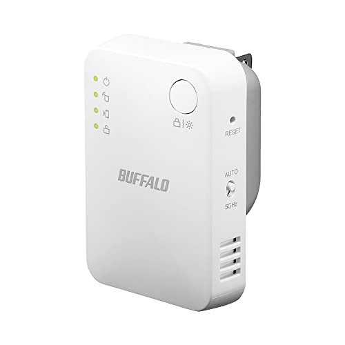 バッファロー WiFi 無線LAN 中継機 Wi-Fi 5 11ac 866 + 300 Mbps ハイパワー コンセント直挿し