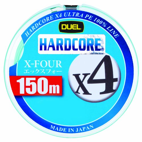 乐天商城 - DUEL(デュエル) HARDCORE(ハードコア) PEライン 0.6号 HARDCORE X4 150m 0.6号 MG ミルキーグリーン