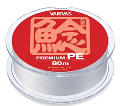 VARIVAS(バリバス) PEライン ナマズ プレミアム 80m 4号 50lb 8本 パールホワイト