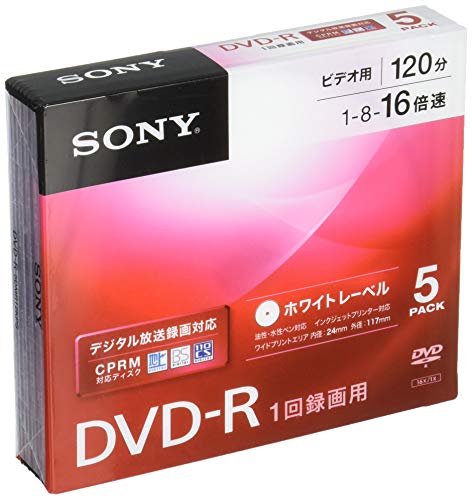 ˡ ӥǥDVD-R CPRMб 120ʬ 1-16® 5mm 5ѥå 5DMR12KPS