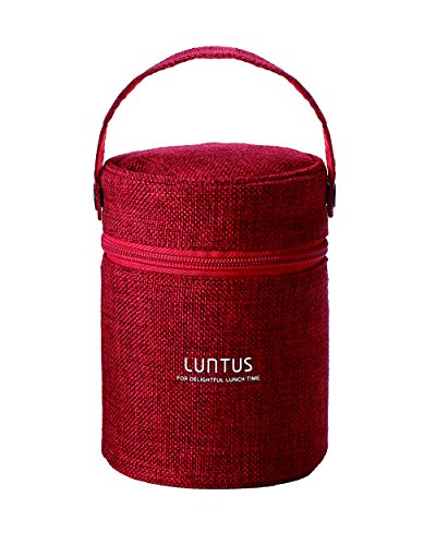 スープバッグ・レッド 380ml 3244・サイズ:約幅12.2×奥11.5×高15.5cm・本体重量:約60g・材質:ポリエステル、発泡PE、ナイロン、亜鉛合金・適応サイズ:約直径10cm以下、高14cm以下商品の説明 ●スープジャーの持...