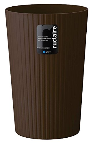アスベル ゴミ箱M 「ルクレールコレクション」 10L ブラウン 621932