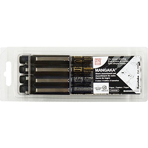 樂天商城 - 呉竹 ZIG Cartoonist MANGAKA BLACK8V CNM/8VBK