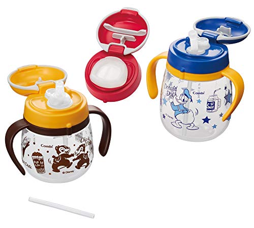 コンビ ラクマグ プレミアムセット シリコーンゴム、PP、TPE チップ&デール ドナルドダック 4個アソート コンビ ラクマグ プレミアムセット シリコーンゴム、PP、TPE チップ&デール ドナルドダック 4個アソート