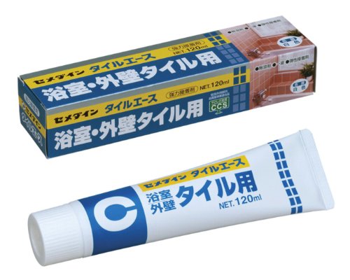 乐天商城 - セメダイン シリコーン タイルエース 120Ml RE-358 120ml ホワイト