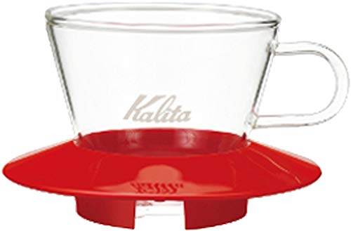 Kalita (カリタ) コーヒードリッパー WDG-155 レッド 1~2人用 #05048 1