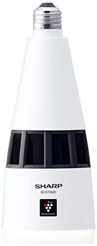トイレ用・ホワイト 1 畳 IG-KTA20-W・・Color:ホワイトStyle:トイレ用・サイズ:8.5×8.5×22cm・消費電力:最大約7.2W・光源種類:LEDライト(E26、電球色)・全光束:485 lm・ソケット規格:E26説明 高濃度プラズマクラスターで除菌消臭。電球交換のように手軽に設置、E26口金形状。あかりの消し忘れも心配なし、人感センサー搭載 プラズマクラスターイオン適用床面積の目安:約1畳相当 消費電力(W):標準(LEDライト点灯) 7.2/強(LEDライト消灯) 2.8