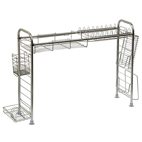 ベストコ 水切りラック ステンレス 伸縮式 シンク上 7点セット ND-9122