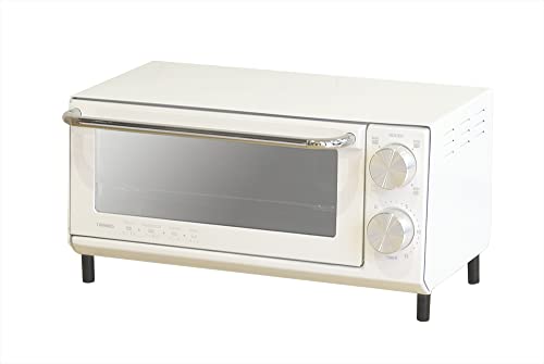ツインバード 燕三条 トースター オーブントースター 2枚焼きハーフミラーガラス トレー付き サーモスタット搭載 メーカー1年ホワイト TS-5