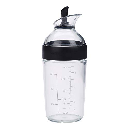 OXO(オクソー) ドレッシング シェーカー ボトル 200ml ブラック レシピ付