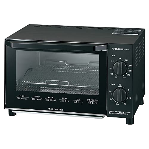 象印 オーブントースター こんがり倶楽部 食パン2枚焼き 温度調整機能 お手入れカンタン ブラック EQ-AM22-BAのサムネイル
