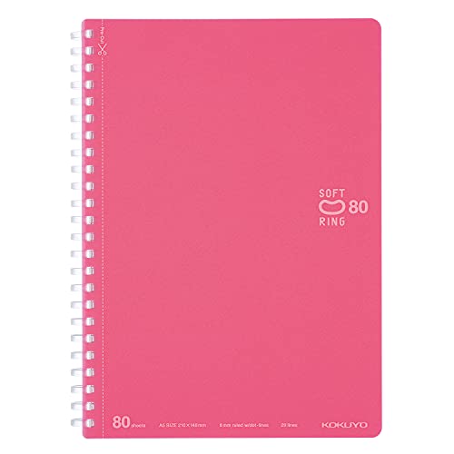 NOTE - コクヨ(KOKUYO) ノート ソフトリング 80枚 A5 ドット罫 ライトピンク ス-SV338BT-LP