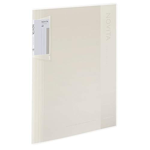 コクヨ(KOKUYO) ファイル クリヤーブック ノビータ 固定式 A4 40枚 白 ラ-NV40W
