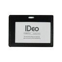 コクヨ(KOKUYO) ネームカードケース IDeo 革 横 黒 NM-CK195D