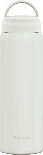 ピーコック 水筒 ステンレス ボトル スクリューマグボトル (ハンドル付き) 保温 保冷 600ml ホワイト AKZ-60 W