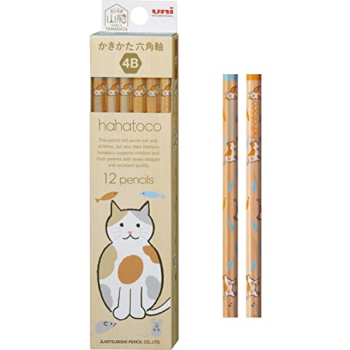 三菱鉛筆 かきかた鉛筆 ハハトコ 4B hahatoko キャット 1ダース K56394B