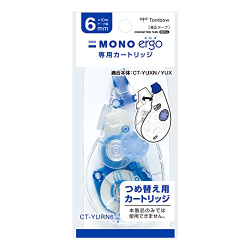 乐天商城 - トンボ鉛筆 修正テープ MONO モノエルゴNカートリッジ 6mm 5個 CT-YURN6-5P