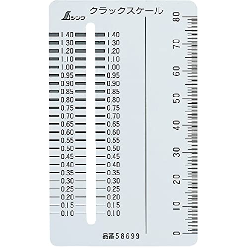 樂天商城 - シンワ測定(Shinwa Sokutei) クラックスケールカードタイプ 58699