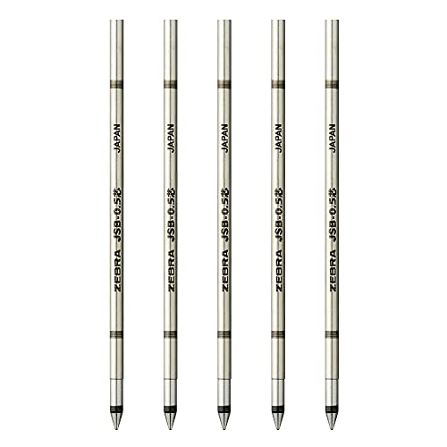 ゼブラ ジェルボールペン替芯 JSB-0.5芯 シャーボ用 黒 5本入 RJSB5-BK-5AZ