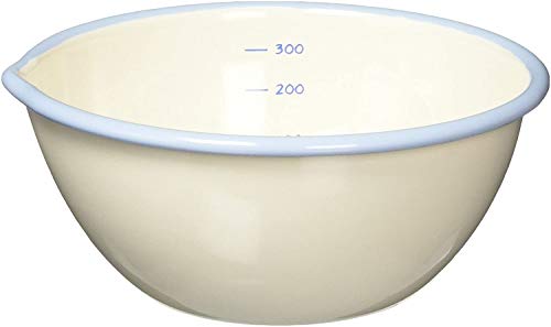 Freezers, Refrigerators - 富士ホーロー 片口ボウル 12cm 0.4L ホーロー 目盛り付 ホワイト BM-12B W