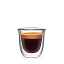 BIALETTI(ビアレッティ) Bialettiフィレンツェ ダブルウォールグラス 耐熱ガラス 80ml 2個入り