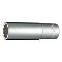 トネ(TONE) ディープソケット(12角) HP4D-19L 差込角12.7mm(1/2) 二面幅19mm